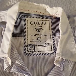 Guess button down